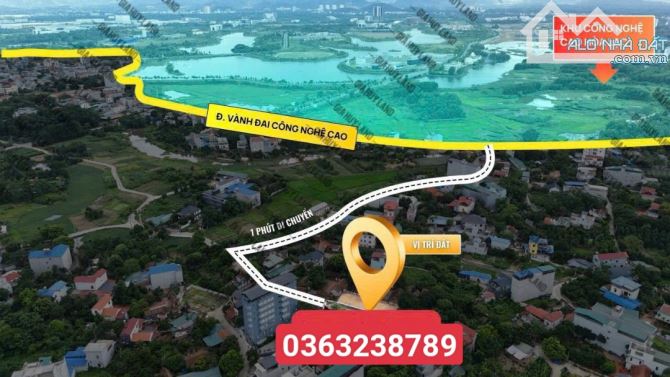 64m full Đất Vành Đai Công Nghệ Cao Hoà Lạc Thủ Phủ Nhà Trọ - 3