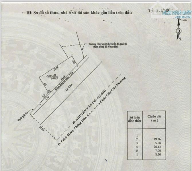 BÁN NHÀ LIỀN KỀ ĐƯỜNG NGUYỄN VĂN CỪ GẦN CÁCH MẠNG THÁNG 8 - 2