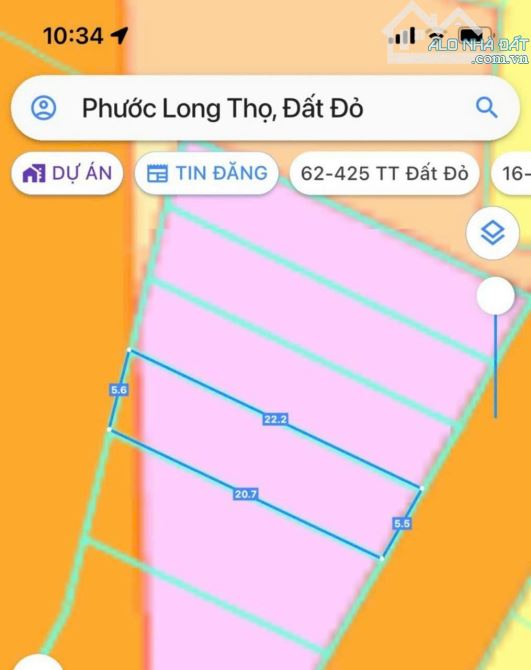 ĐẤT THỔ CƯ ĐƯỜNG NHỰA GIÁ 670 TRIỆU HUYỆN ĐẤT ĐỎ XÃ PHƯỚC LONG THỌ GẦN ỦY BAN XÃ - 7