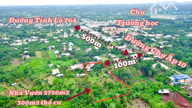 CHÍNH CHỦ BÁN NHÀ VƯỜN TRÁI CÂY VIEW SUỐI 5756m2, 300m2 thổ cư, KDC Xuân Tây, Cẩm Mỹ, ĐN - 9