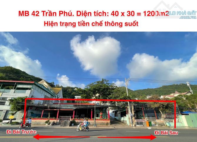 Cho Thuê Mặt Bằng 1.200m2 đường Trần Phú View biển