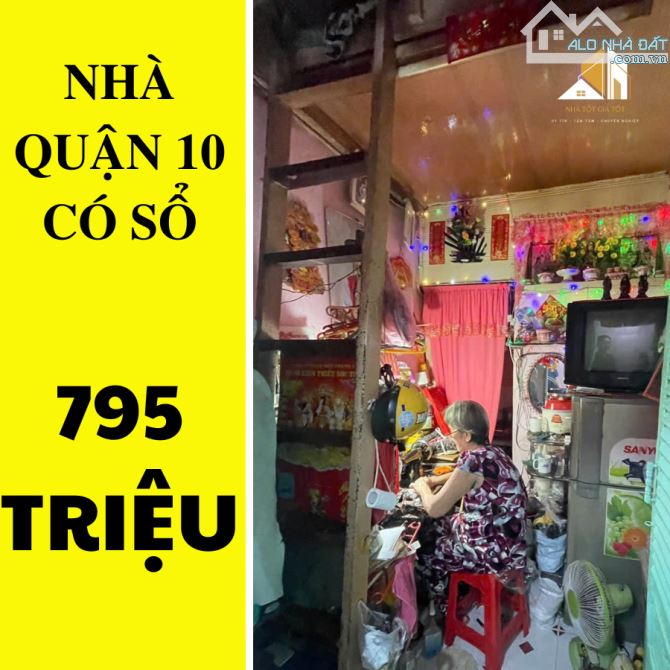 ✔️ 795 triệu nhà Lê Hồng Phong Quận 10, có sổ hồng