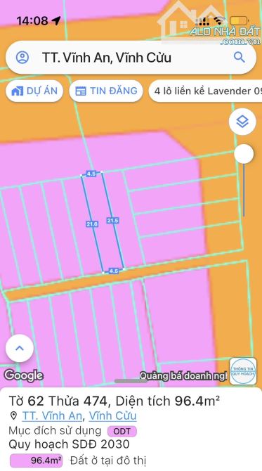 Bán gấp lô đất Phan Đình Phùng, Thị trấn Vĩnh An, Vĩnh Cửu 900triệu - 4