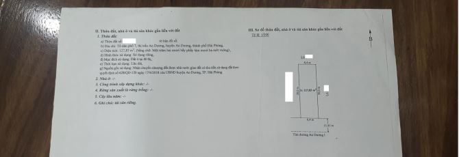 Chuyển nhượng lô đất mặt đường tổ 7 cạnh trung tâm thị trấn An Dương - 2