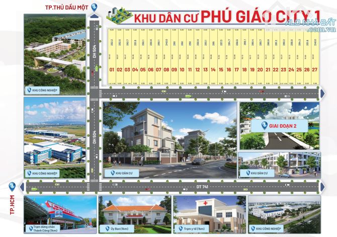 Đất đầu tư sổ sẵn DT 250m2 giá 3,1 triệu/m2 đường ĐT 741 tại xã An Bình, Phú Giáo - 2