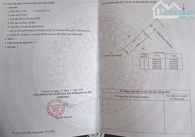 BÁN ĐẤT MẶT TIỀN BÀ HUYỆN THANH QUAN, TP. ĐÔNG HÀ - 3