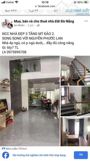 Nhà 3 tầng Bùi Thiện Ngộ, Hoà Xuân. • Diện tích đất 100m2   Hướng Đông Bắc, lô đất sạch - 5