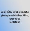 bán đất đấu giá Yên Vinh Trung tâm hành chính huyện Mê Linh, điểm X1, x2 thôn Yên Vinh, xã