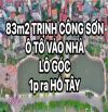 (BÁN GẤP HỒ TÂY) LÔ GÓC 83M PHỐ TRỊNH CÔNG SƠN - NGÕ THÔNG LẠC LONG QUÂN - Ô TÔ VÀO NHÀ