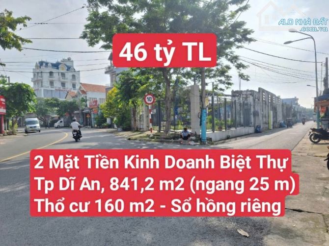 🆘 2 Mặt Tiền Kinh Doanh Biệt Thự Trung Tâm Thành Phố , P. Dĩ An , Tp. Dĩ An