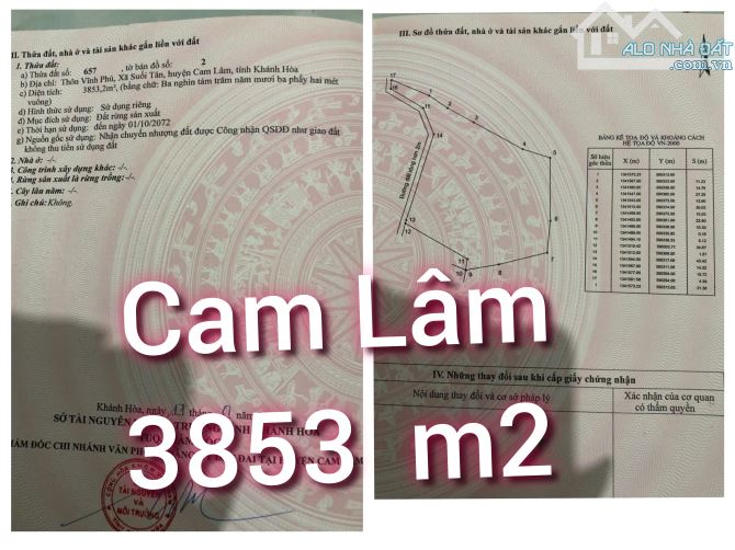 Bán đất có vườn Xoài Suối Tân, Cam Lâm. Đất cách cao tốc Bắc Nam 300m, Quốc Lộ 1A 1,9km, c - 1