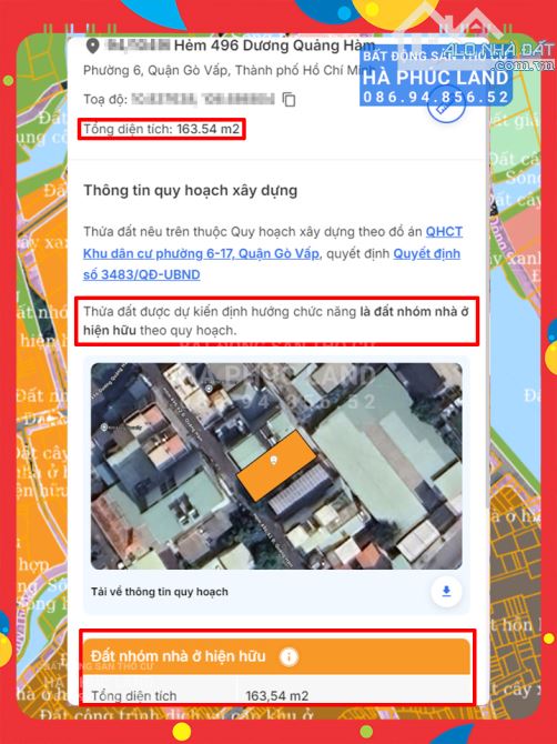 GV. Hot! Nhà hẻm 6M, ngang HIẾM 8.6M, 164m2, C4, cách mặt tiền 496 Dương Quảng Hàm 35M. - 4