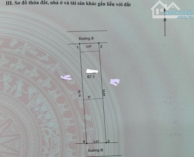 67m2  - 2 MẶT TIỀN - PHÂN LÔ QUÂN ĐỘI - LIÊN NINH - THANH TRÌ - 1