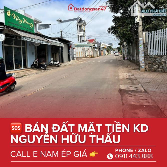 💥BÁN ĐẤT MẶT TIỀN ĐƯỜNG NGUYỄN HỮU THẤU