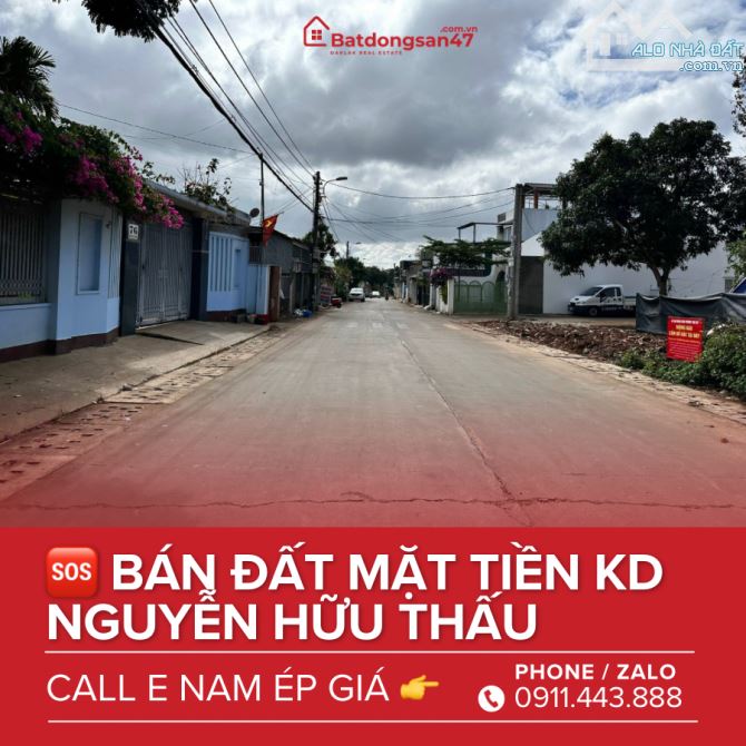 💥BÁN ĐẤT MẶT TIỀN ĐƯỜNG NGUYỄN HỮU THẤU - 1