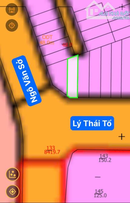 Bán đất 3ty6 - mặt tiền Lý Thái Tổ, Vĩnh Hoà, Nha Trang. Đường nhựa (20m) cách biển 600m - 5