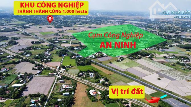 Lô đất 495 m2 thổ cư mặt tiền đường nhựa Hồ Chí Minh, Đức Hòa, Long An...giá rẻ nhất tuyến