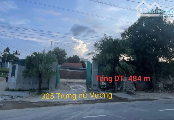 🚩 Bán 484m Đất Mặt Tiền Đường Trưng Nữ Vương. Giá chỉ 12,x triệu/m2