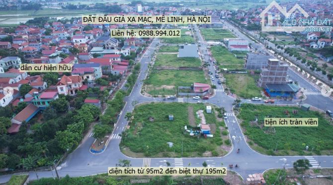 Bán đất đấu giá tại XA MẠC, Liên mạc, mê linh , Hà Nội, Em Hà cam kết báo đúng giá chủ thu - 1