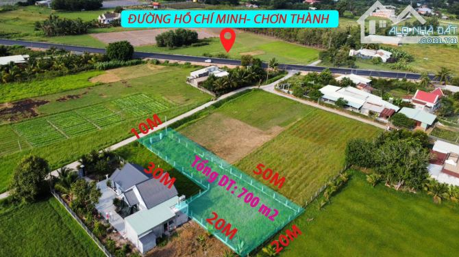 Lô đất xây nhà 700 m2 mặt tiền ô tô giá công nhân..tại huyện Đức Hòa, Long An - 2