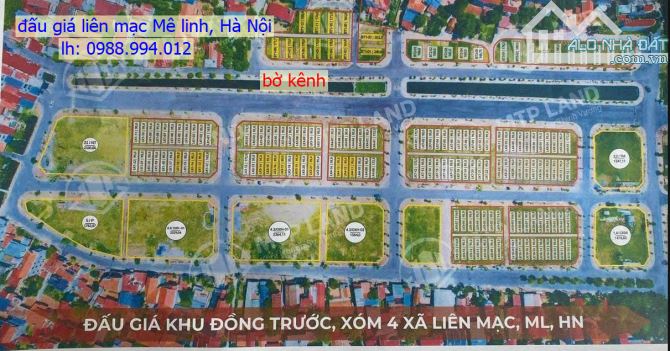 Bán đất đấu giá tại XA MẠC, Liên mạc, mê linh , Hà Nội, Em Hà cam kết báo đúng giá chủ thu - 2