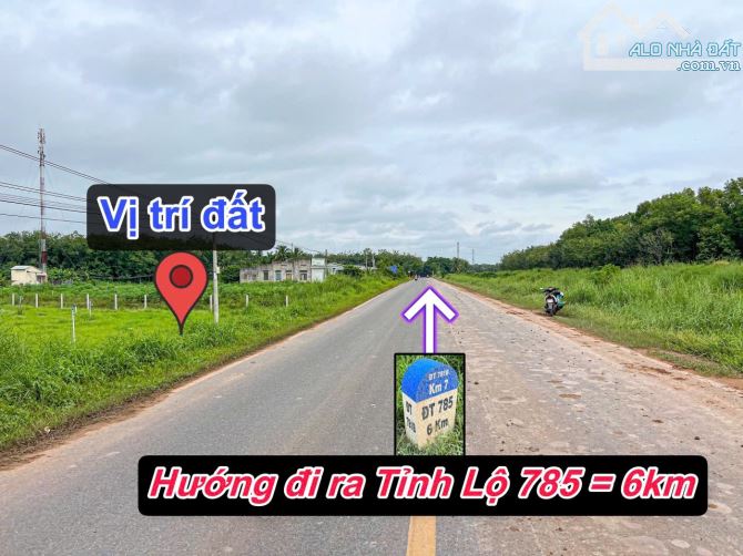 ✨ 28M Ngang Mặt tiền Tỉnh lộ 781B (LG: 15M). Tổng diện tích: 1.100m2 (300m2 ONT) - 3.08 Tỷ - 3