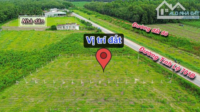 ✨ 28M Ngang Mặt tiền Tỉnh lộ 781B (LG: 15M). Tổng diện tích: 1.100m2 (300m2 ONT) - 3.08 Tỷ - 8