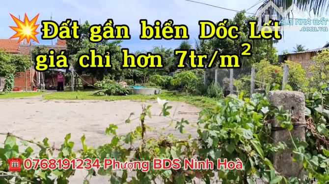 Bán đất gần Biển Dốc Lết 372mét và 190mét giá chỉ hơn 7tr/m²