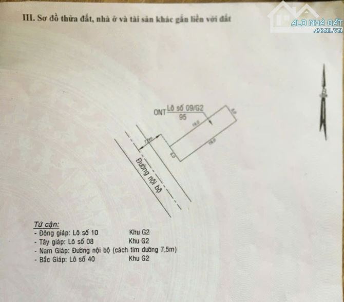 Bán lô tái định cư hàm liêm 3, gần trường học, giá tốt