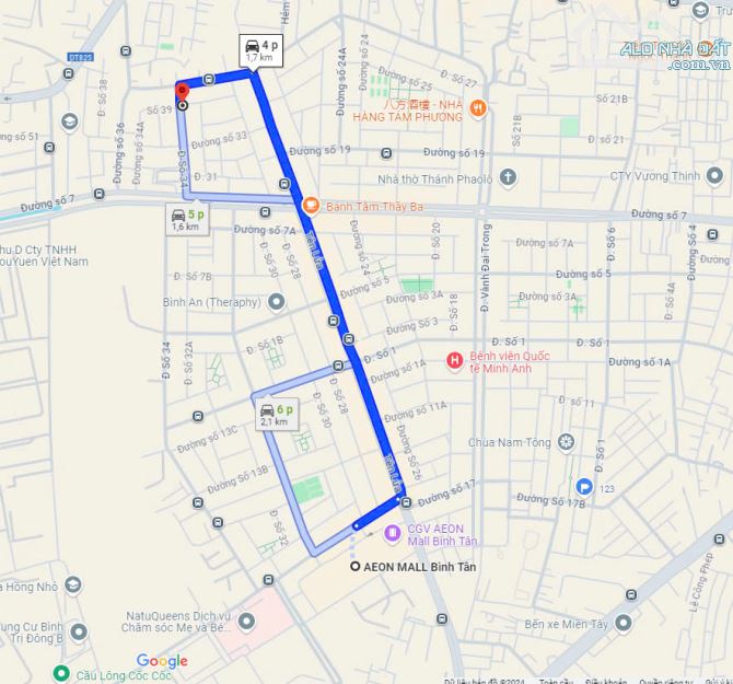 Bán nhà khu Tên Lửa, MT đường Số 39, DT 6 x 15m, cấp 4, giá 8 tỷ. gần Aeon Mall.