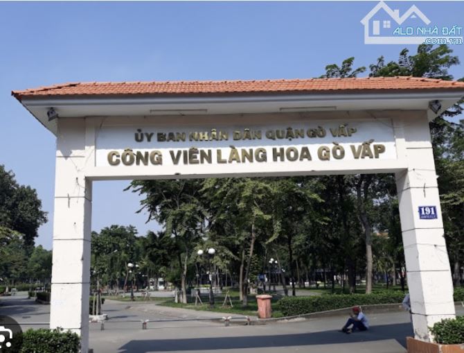 KHU BIỆT THỰ - HẺM XE HƠI TRÁNH - NGAY CÔNG VIÊN LÀNG HOA GÒ VẤP - 85M2 - 4 TẦNG  ( 5 X 17