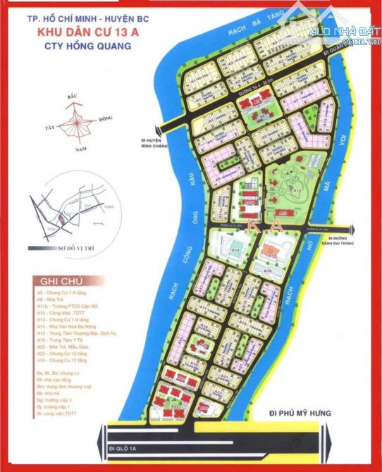 Bán nền đất ( 7m x20m ) KDC Hồng Quang 13A Phong Phú, BC. Đối diện ĐH Kinh Tế - 2