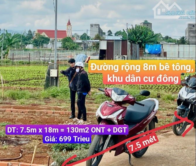 Chủ ngộp ra mảnh đất xây nhà bề ngang lớn 7,5x18m Cách Sân Bay Long Thành 25p Di Chuyển - 4