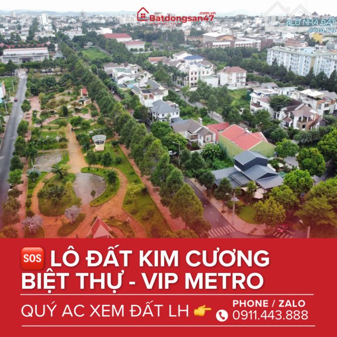 💥LÔ ĐẤT KIM CƯƠNG VIP METRO GÓC 2 MT BIỆT THỰ