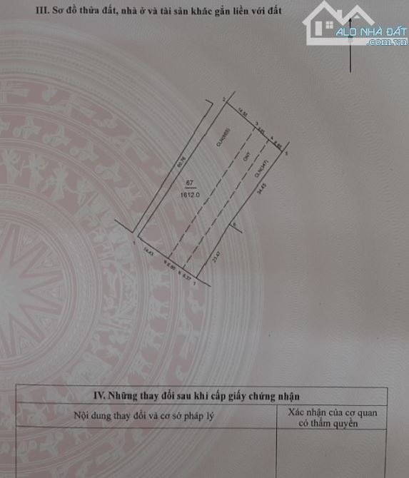 Bán 1612m2 đất thôn Lâm Nghiệp - Minh Phú - Sóc Sơn - Mặt tiền 55m - Đường 15m - 11tr/m2