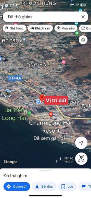 Bán lô đất 86m2 phía sau khu du lịch Dinh Cô Long Hải 37tr/m2 cách biển khoản 200m - 1