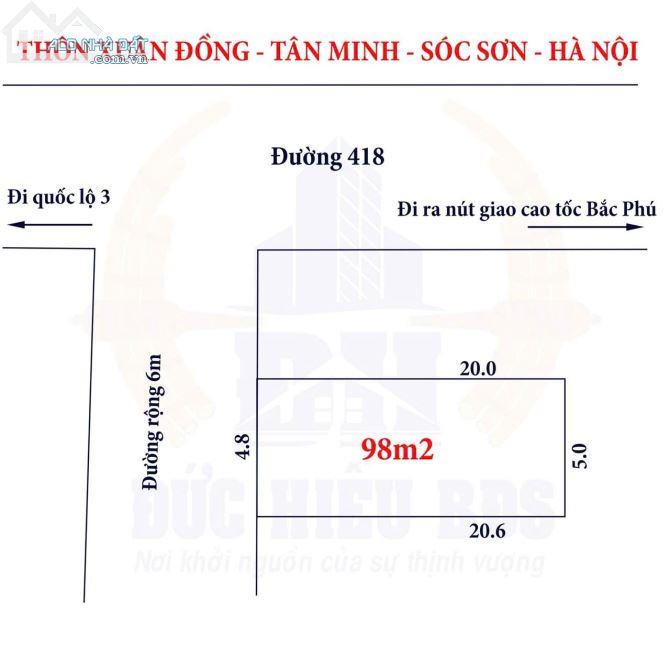 Chính chủ e bán đất trục chính XUÂN ĐỒNG - TÂN MINH - SÓC SƠN - 5