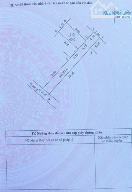 CẦN BÁN LÔ DT HOA HẬU_40m2(MT/HẬU tham khảo hình thửa)_ĐƯỜNG OTO_NGÕ 3.5m_1.2tỷ🌸 - 3