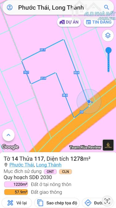 Mặt tiền ấp 3 Phước Thái 1277m2 có 150m thổ cư giá mềm như năm 2018 - 4