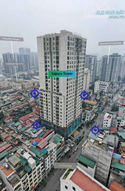 3.7 TỶ CÓ CĂN CHUNG CƯ Sakura Tower VŨ TRỌNG PHỤNG 82m2, 2PN, 2WC, FULL NT - 3