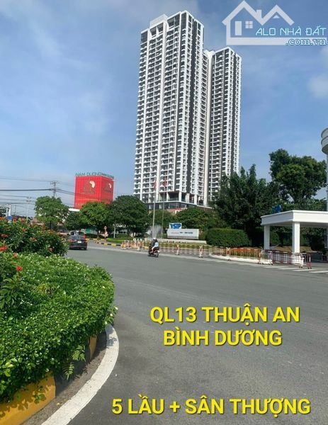 Cho thuê Nhà 308m2 6 tầng 100tr/t QL13 Thuận Giao Thuận An Bình Dương