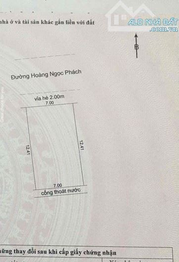 Bán đất đường 5.5m Hoàng Ngọc Phách, phường Khuê Trung, Cẩm Lệ - Ngang 7m*12.5m