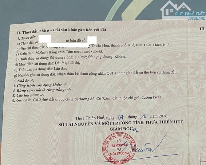 🎉 "Hàng siêu đep" 🎉Bán đất Tặng nhà Mặt tiền Ông Ích khiêm Thuận Hoà  TP. Huế - 1