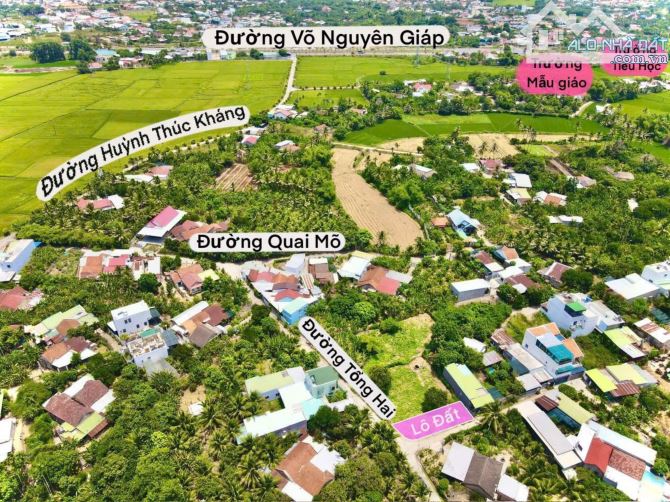 Lô góc 2 mặt tiền Diên An cách Võ Nguyên Giáp 800m, Dt 134m2, giá 1 tỷ 680 - 1