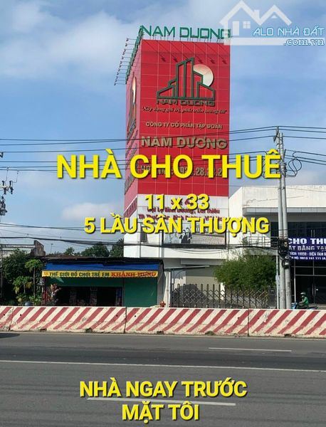 Cho thuê Nhà 308m2 6 tầng 100tr/t QL13 Thuận Giao Thuận An Bình Dương - 1