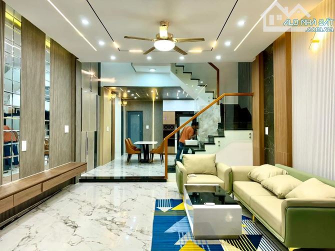 NHÀ ĐẸP HÒA XUÂN, 100M2, 3 TẦNG, 3 PHÒNG NGỦ, MỚI NGUYÊN, FULL NỘI THẤT, 4,435 TỶ ĐÀ NẴNG - 2