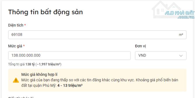 Bán lô đất MT đường Hội Bài- Tóc Tiên, đường 70m kết nối với cao tốc, 21 tỷ/ha, rẻ nhất VT - 3