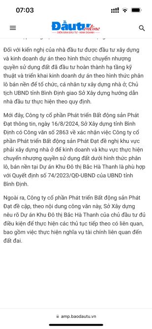 Khu Dân Cư Bắc Hà Thanh – Phước Thuận, Tuy Phước - 3