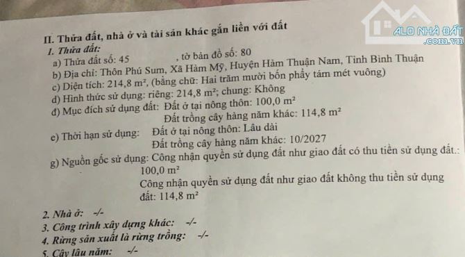 💥 Cần bán gấp Nhà mặt tiền kinh doanh đường Nhựa DT 707 Hàm Mỹ sát nhập vào Phan Thiết - 3