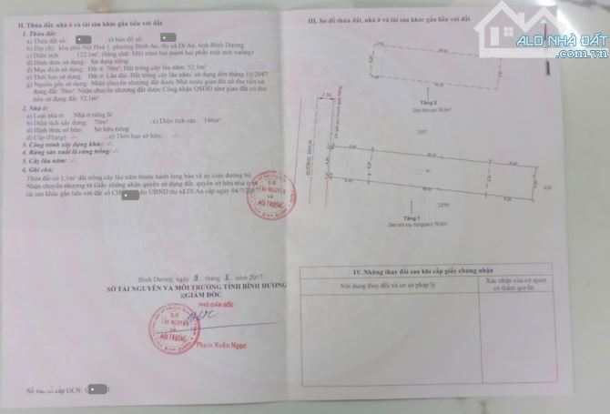 Bán nhà 1T1L 4.3x28m hoàn công hẻm Lồ Ô p.Bình An gần làng đại học quốc gia - 1